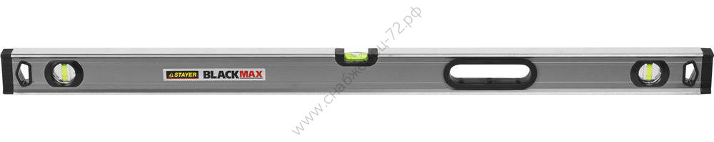 STAYER BLACKMAX, 1000 мм, коробчатый, усиленный профиль с ручками, уровень, Professional (3475-100)