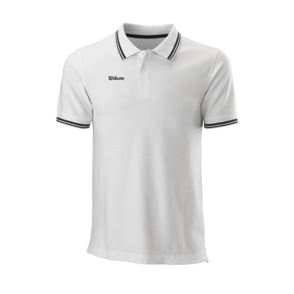 Мужское теннисное поло Wilson Team II Cotton Polo Men - white