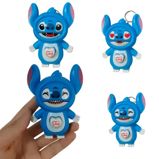 Брелок Стич лицо-перевертыш в ассорт. 9.2см