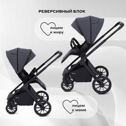 Детская коляска Rant Falcon Neo 3 в 1 с автокреслом Cruise Black Graphite