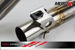 Moto-X Full Exhaust System for Honda CRF300L-RALLY300 (2021). Made in Thailand. V.1