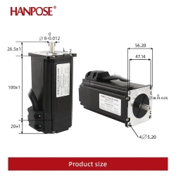 шаговый двигатель Nema 23 (57EH100A4001-CL57) 4.0A 330N.CM