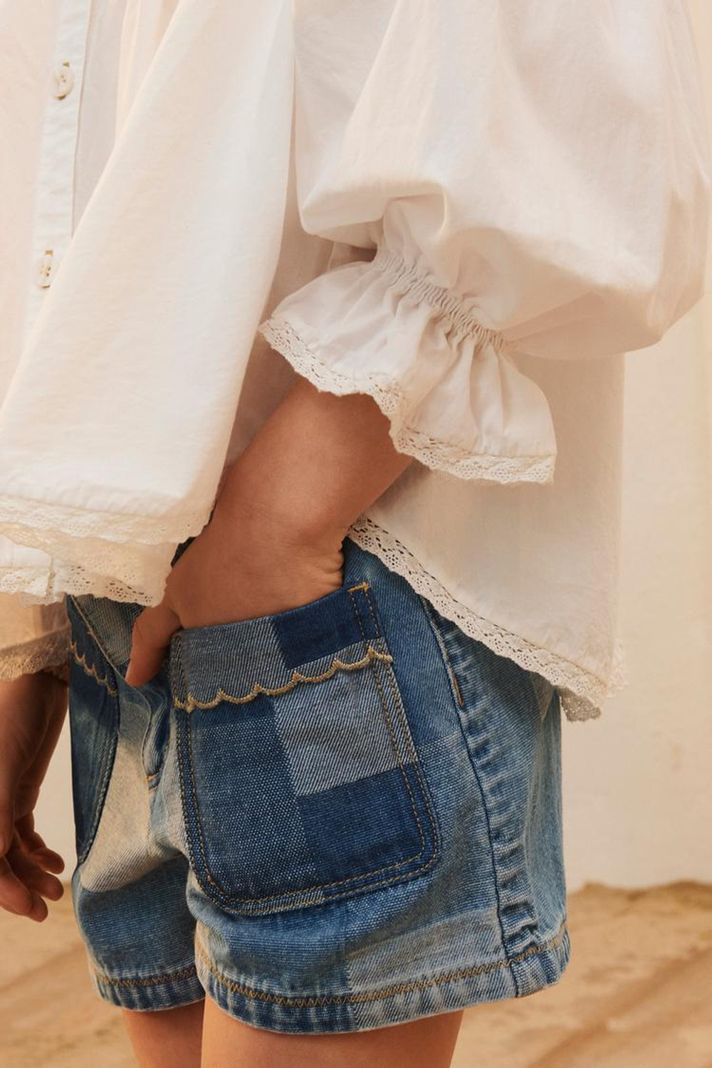 ZARA РУБАШКА В РОМАНТИЧЕСКОМ СТИЛЕ - LIMITED EDITION, ЖЕЛТОВАТО-БЕЛЫЙ