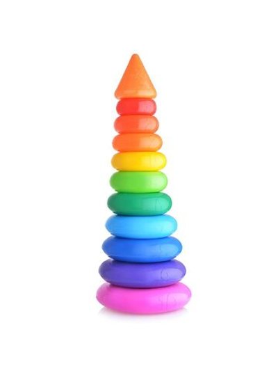 Пирамидка 10 колец с конусом (1182516)