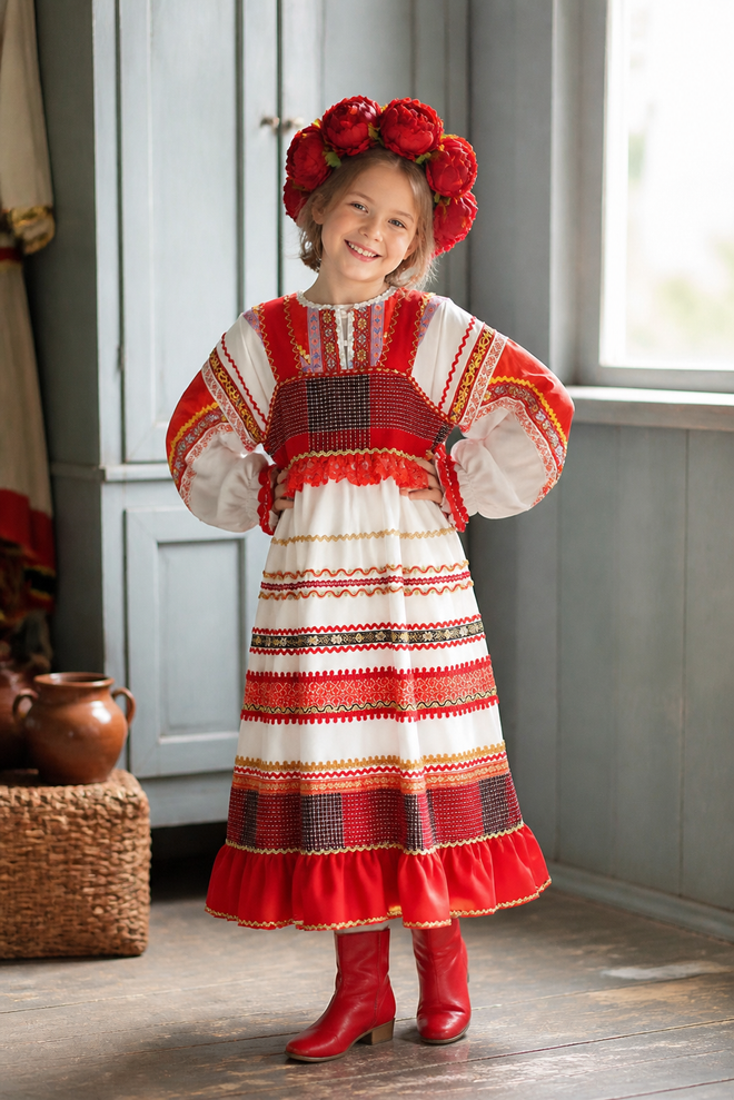 Русский костюм на девочку