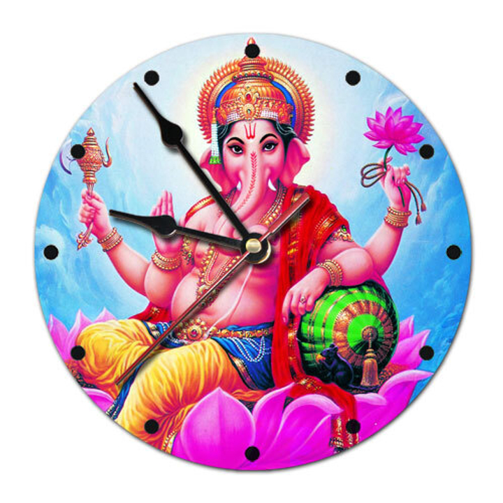 Часы настенные Ганеша пластик, 20 см 019932