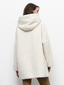 Демисезонная эко шуба Чебурашка, удлиненная куртка оверсайз, Северина (арт. C1257-2ri020bz)