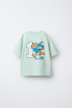 ZARA СПОРТИВНАЯ ФУТБОЛКА, СВЕТЛО-ЗЕЛЕНЫЙ