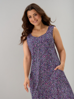 Платье П-012/синий-веткиягодки