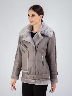 Дубленка авиатор натуральная зимняя