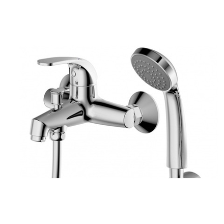 F6135188CP-B-RUS BRAVAT FIT Смеситель для ванны с коротким изливом (к/к 4)