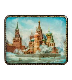 ШК-19/10-C Шкатулка в технике декупаж «Москва» (10х8х3,5)
