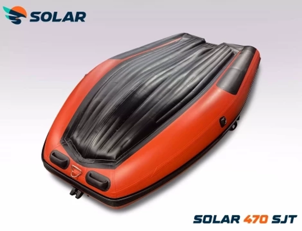 Лодка надувная моторная solar-470 super jet tunnel