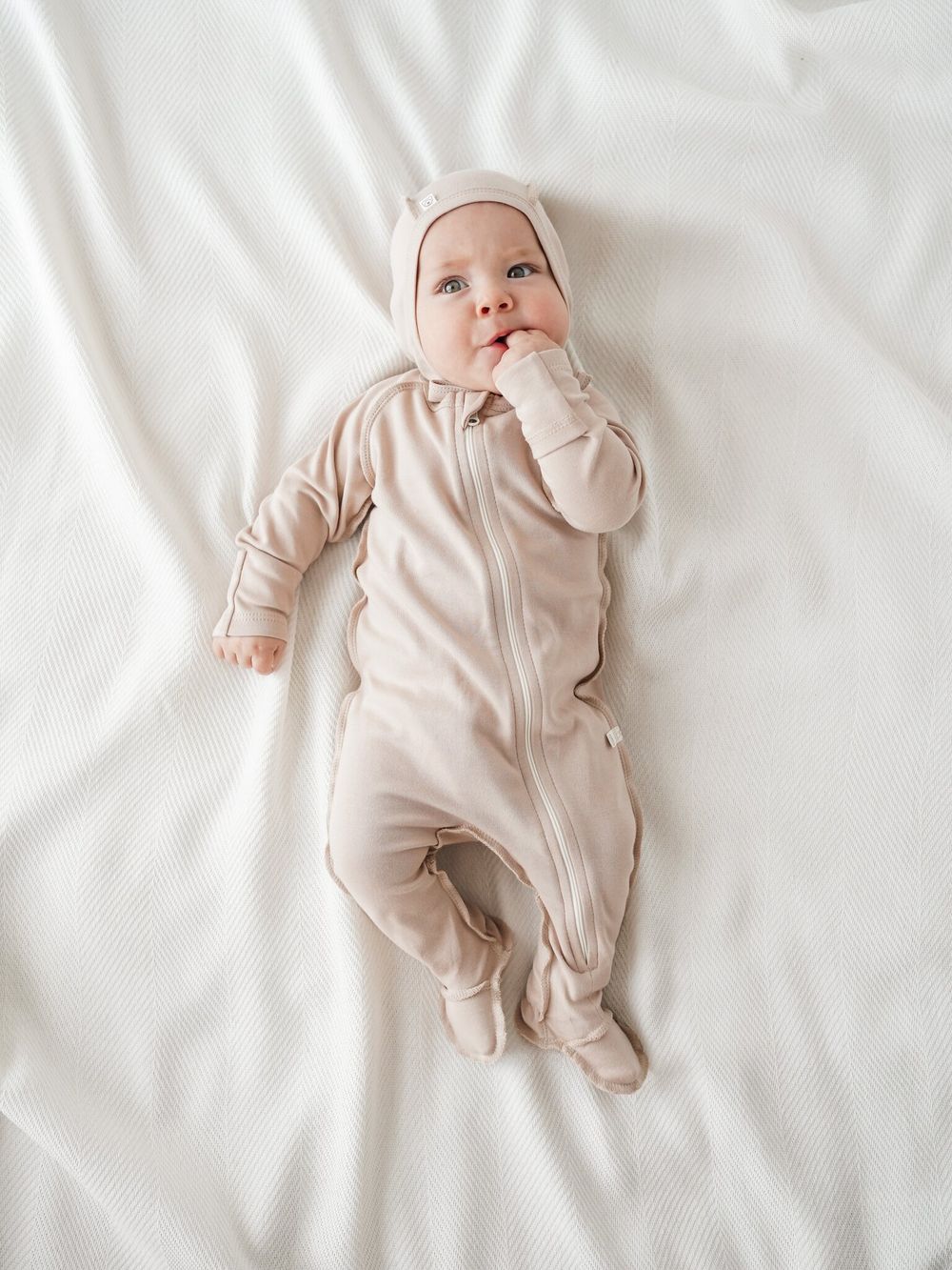 Слип с закрытой ножкой "Крем-брюле" 0+