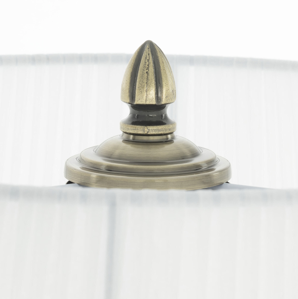 Citilux Вена CL402930T Торшер бронза со столиком и белым абажуром