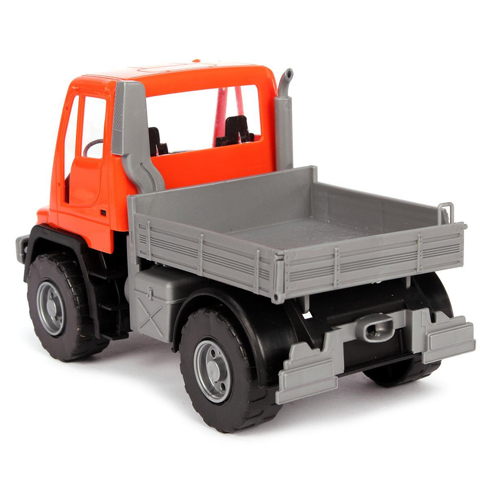 Самосвал бортовой Мерседес "Unimog U 500" люкс 17,5см. оранж. сет. (Лена)