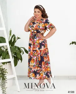 Платье 18-22-ярко-синий Minova