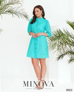 Платье 3147B-ярко-голубой Minova