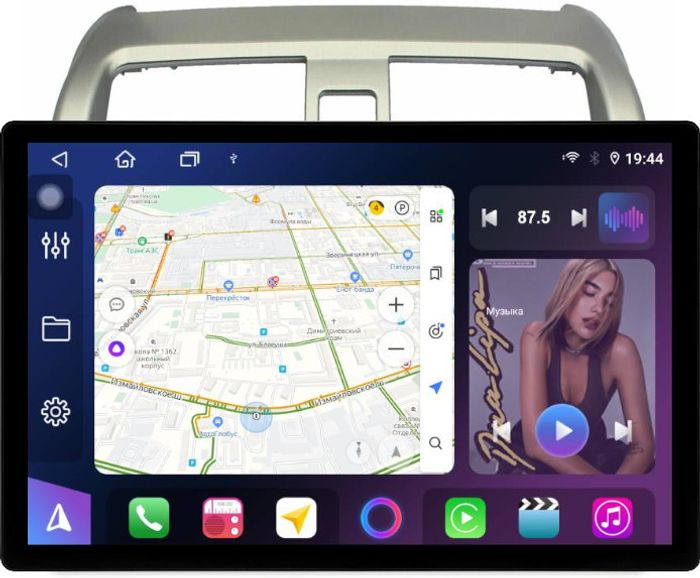 Магнитола для Honda Airwave 2005-2010 - FarCar BX877 монитор 13" 2K QLED на Android 13, Быстрая, CarPlay, 4G SIM-слот