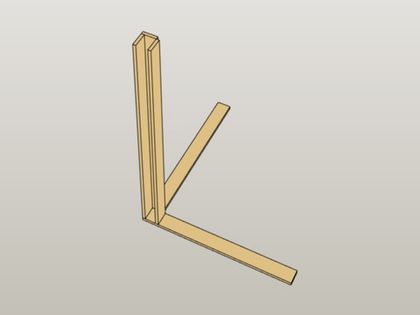 Закрытый угол в каркасном доме
