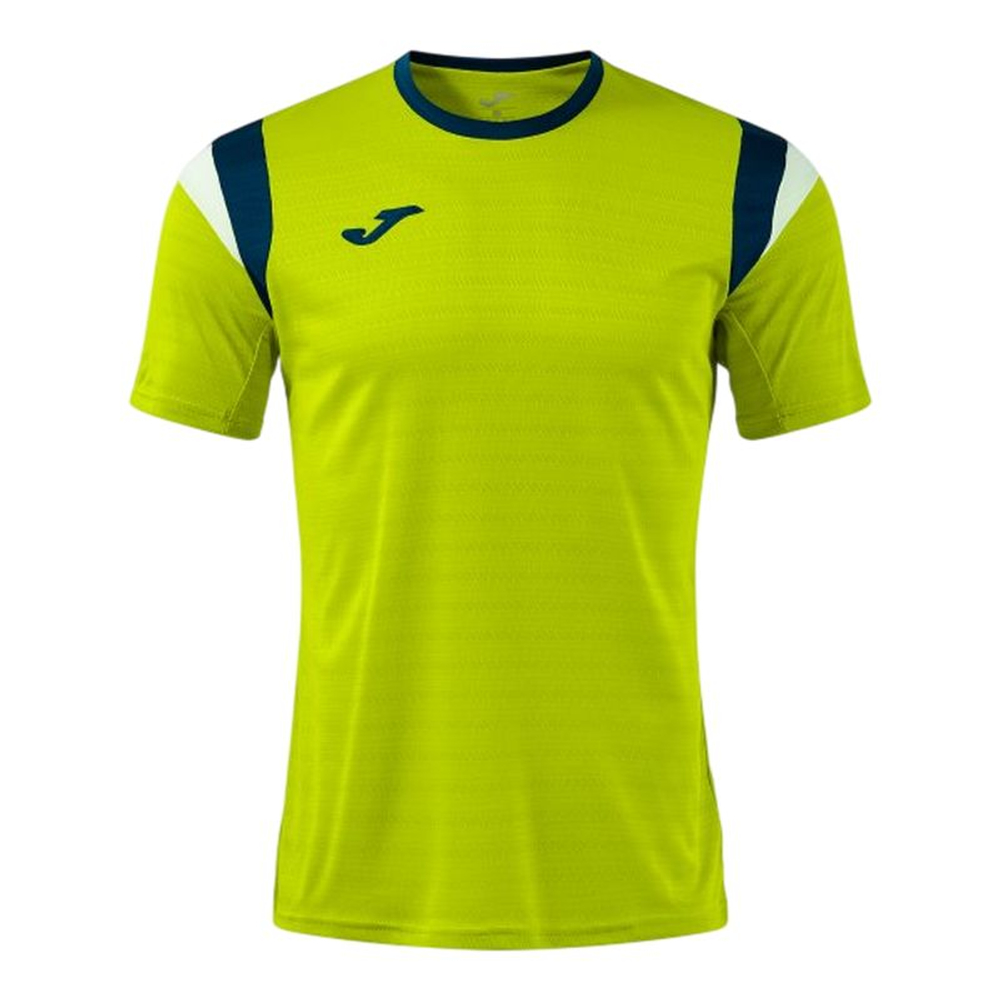 Теннисная футболка Joma Terra Short-Sleeve - lime/dark navy