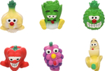 Игрушка для собак Flamingo Овощи и Фрукты, 5,5 х 7 х 14 см, латекс, в ассортименте на шнуре