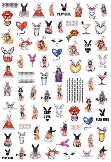 Слайдер-дизайн Crazy Shine Nails mini: NY PLAYBOY