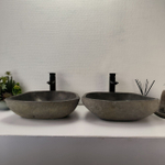 Раковина из речного камня ПАРА! RS-63826 48*38*15 2шт 0126