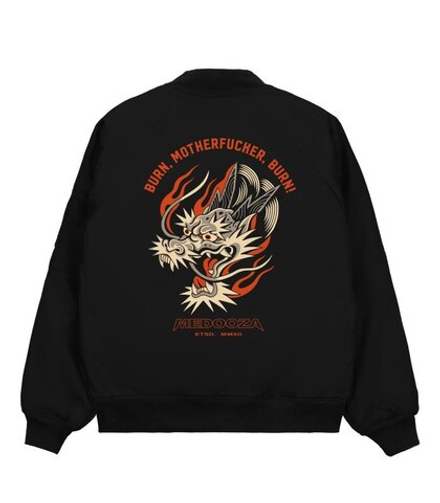 Бомбер MEDOOZA "Dragon Head II" (черный)