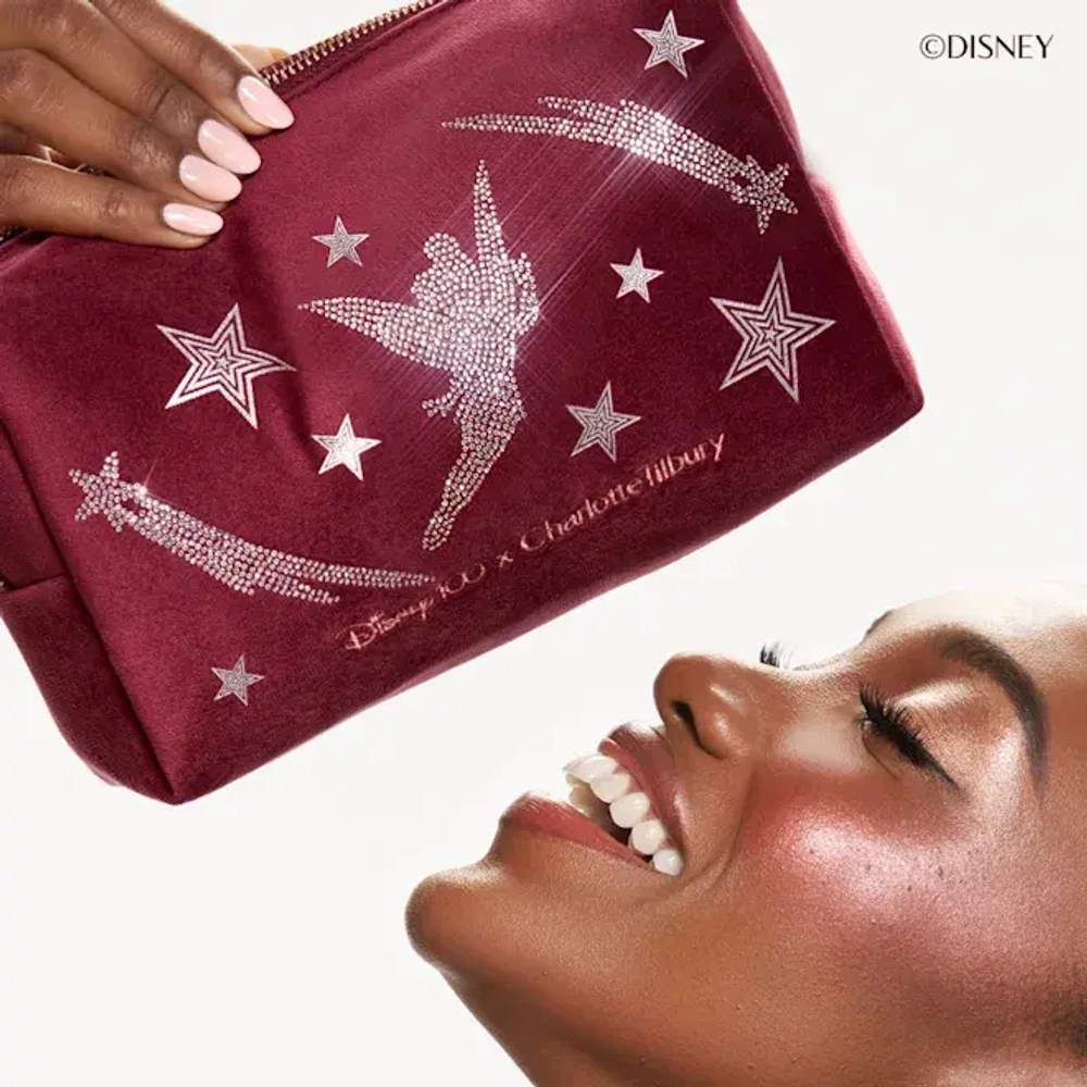 Косметичка бордовая Charlotte Tilbury Beauty Wishes Makeup Bag
