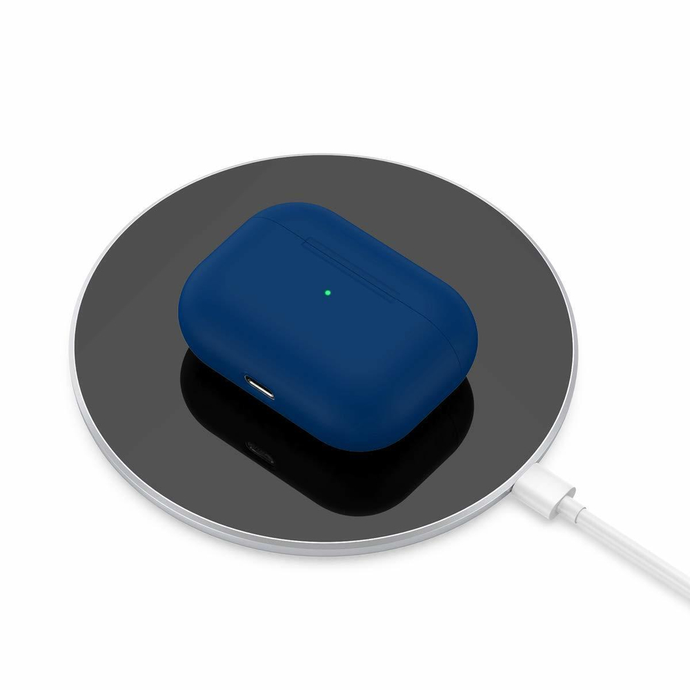 Чехол КАРТОФАН для Apple AirPods Pro (арт. AIRPRO-SLIM-SILICON-BLUE)