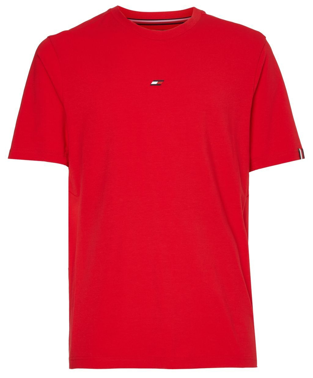 Мужская теннисная футболка Tommy Hilfiger Essentials Small Logo SS Tee - primary red