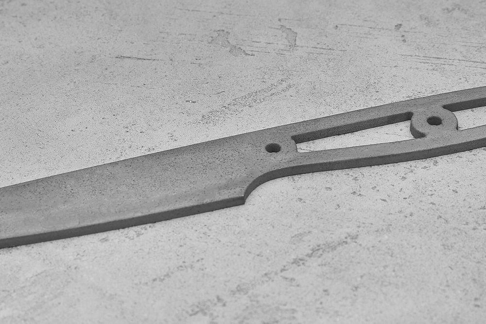 Заготовка для ножа, сталь M390 2,6мм. Модель "Аппарель НО115" с клинком 115мм, ТО 62-63HRC