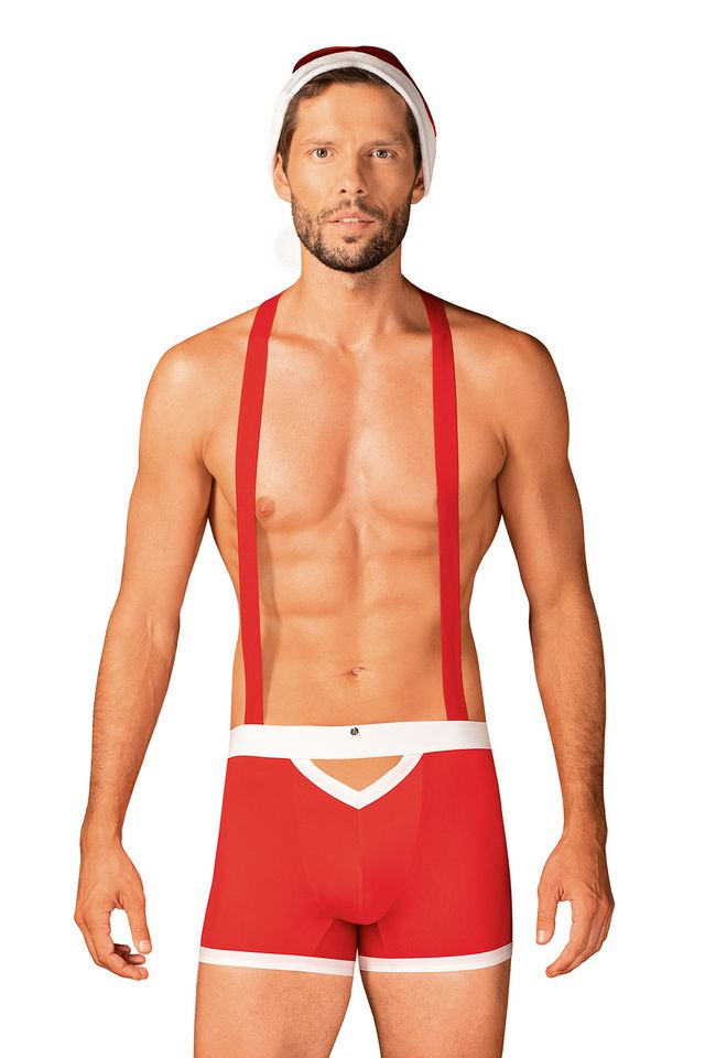 Мужской новогодний ролевой костюм Mr Claus 111225