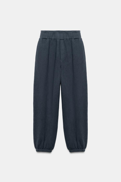 ZARA БРЮКИ С ЭФФЕКТОМ ПОТЕРТОСТИ, ИНДИГО