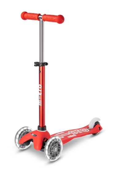 Самокат Mini Micro Deluxe LED Красный
