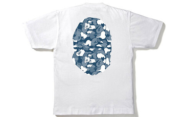 A Bathing Ape Stripe Abc Camo Big Ape Head Tee