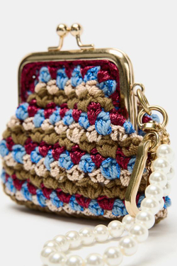 ZARA ПОДВЕСКА-КОШЕЛЕК, РАЗНОЦВЕТНЫЙ