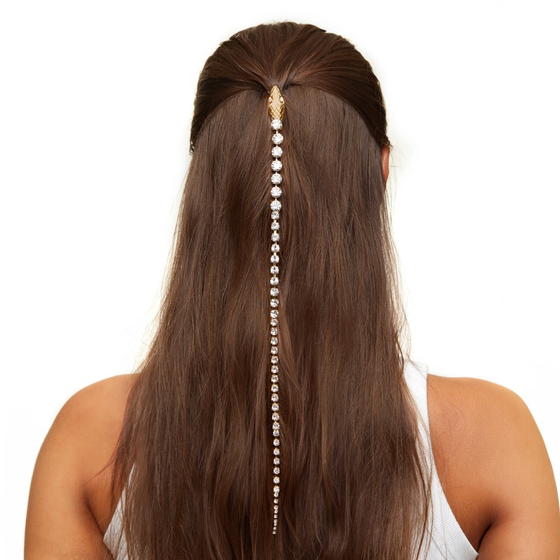 Заколка для волос Змеиный Скелет