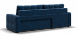 Угловой диван Денди Велюр Монолит синий