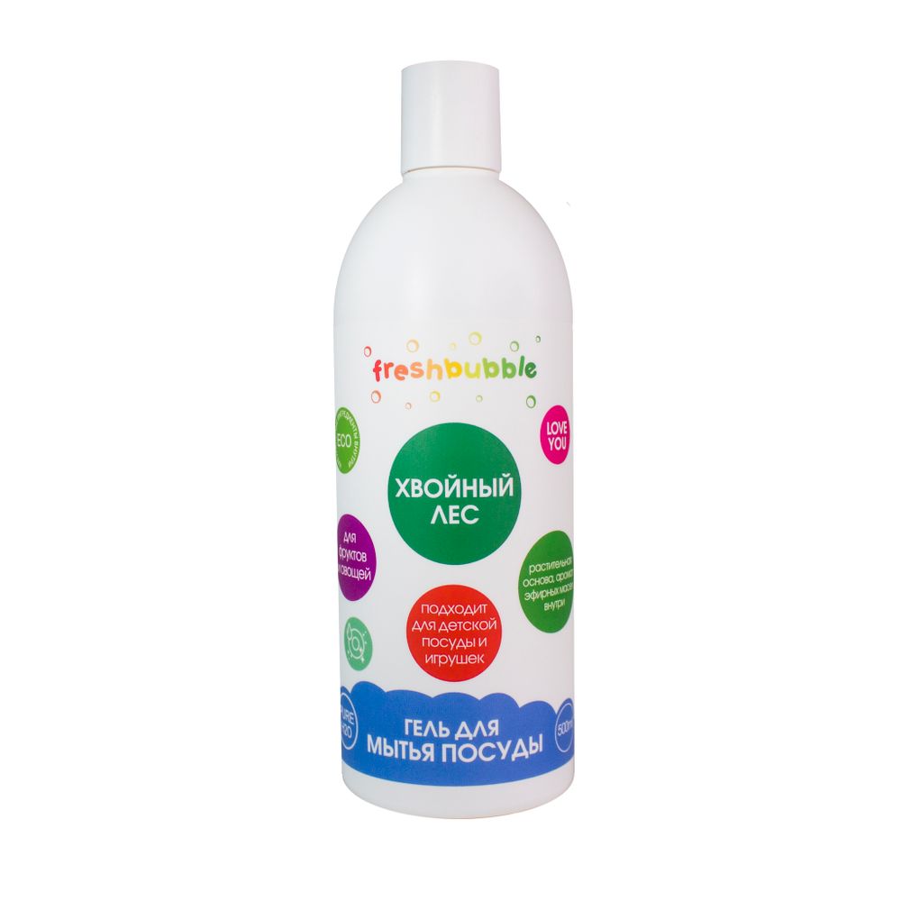Гель для мытья посуды "Хвойный лес", 500 мл (Fresh bubble)