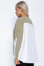 Джемпер Адина (оливково-белый) Б12209-5 LT Collection