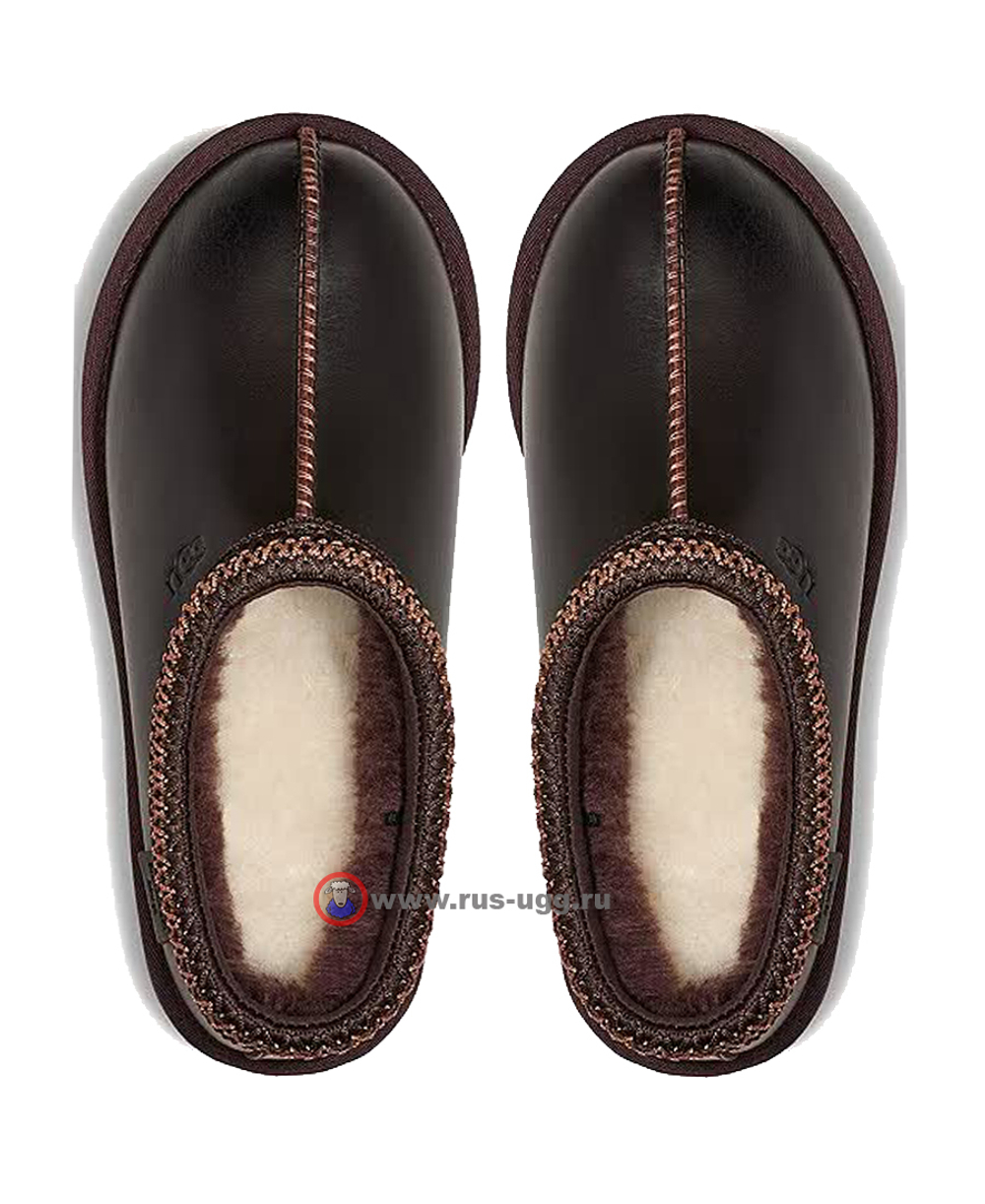 TASMAN SLIPPER Leather Regen Ironwood