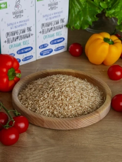 Рис нешлифованный органический, 500 гр * 3 шт, 1,5 кг
