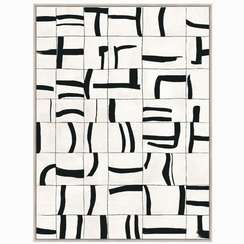 Постер Sense 90х120 см, бежевый, чёрный