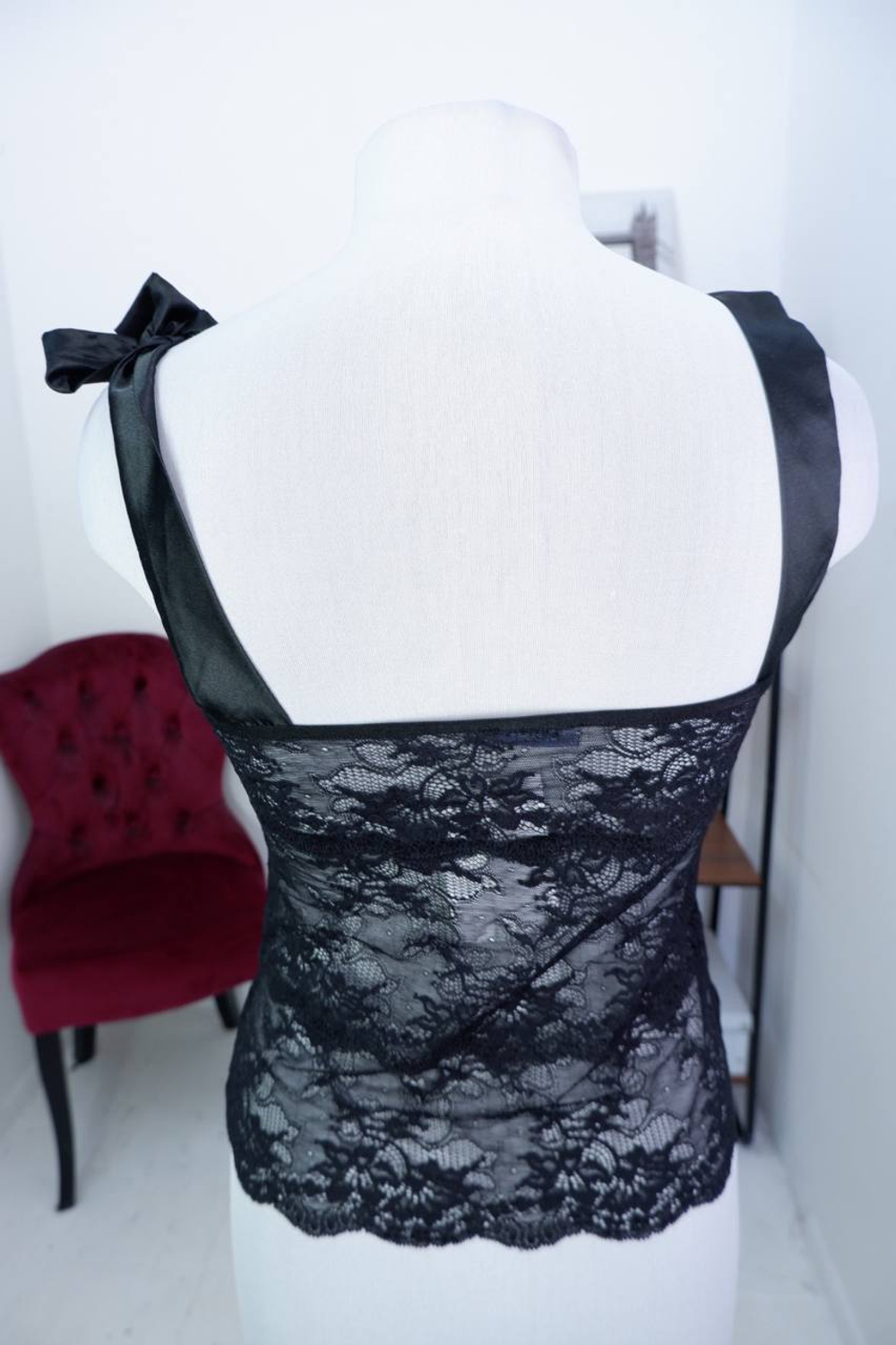 Топ Dana Pissara кружевной, маркировка М, визуально на 46 размер