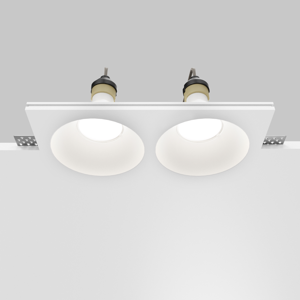 Встраиваемый светильник Maytoni Gyps Modern DL129-GU10-02-W