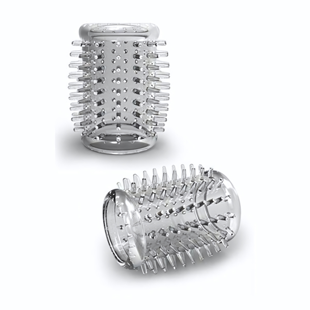 Прозрачная насадка с шипами STAY HARD COCK SLEEVE 01 CLEAR (Цвет: прозрачный)