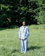 Oversized Shirt Blue-Orange