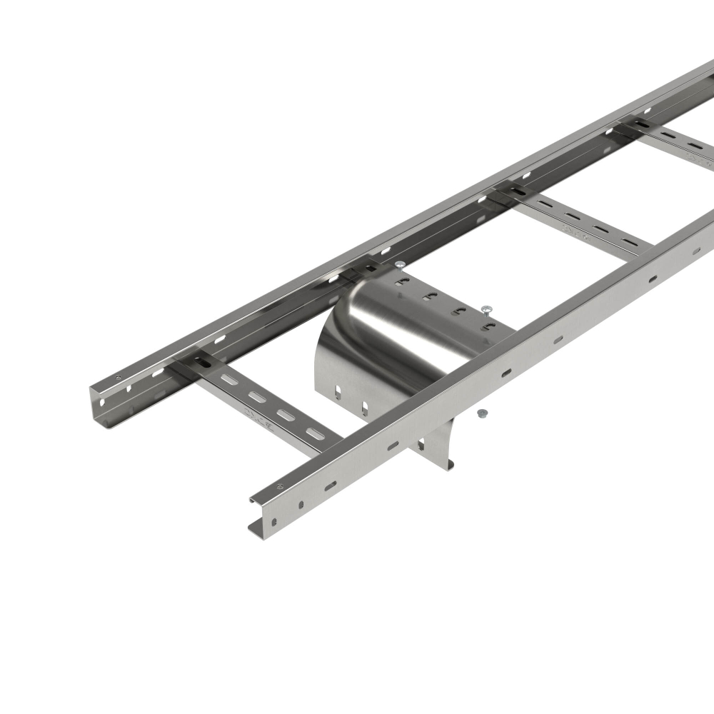 Пластина вывода кабеля для лестничных лотков осн.150 мм AISI 304, в комплекте с крепёжными элементами, необходимыми для монтажа